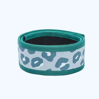 BIBO Pulmifier® Style Strap Leo-Muster in Grau mit grünem Rand, Einzelansicht