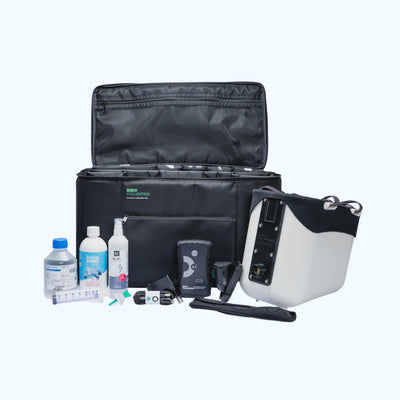 BIBO Pulmifier® Tournament Edition Launch Set mit PE PureFit Maske, Transporttasche, Inhalationslösungen und Zubehör