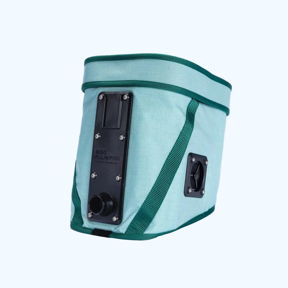 Cordura® SoftFit Maske in Mint mit dunkelgrünen Kanten für den BIBO Pulmifier®